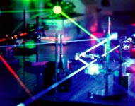 lab equipment and laser beams
