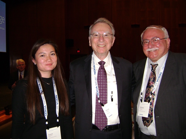 Photo with Dr. Irwin M. Jacobs, MIT professor - Co-Founder of Qualcomm, Author of Principles Of Communication Engineering