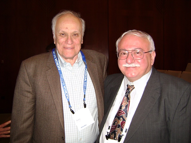 Photo with Dr. Jerry Foschini, Bell Labs Retired Fellow.
