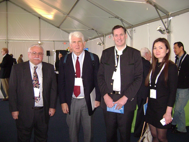 Photo with Dr. Robert Metcalf inventor of Ethernet (now a Prof. at UT Austin) and Dr. Peter Winzer – Editor-in-Chief of IEEE Journal of Lightwave Technology and Dept Head at Bell Labs